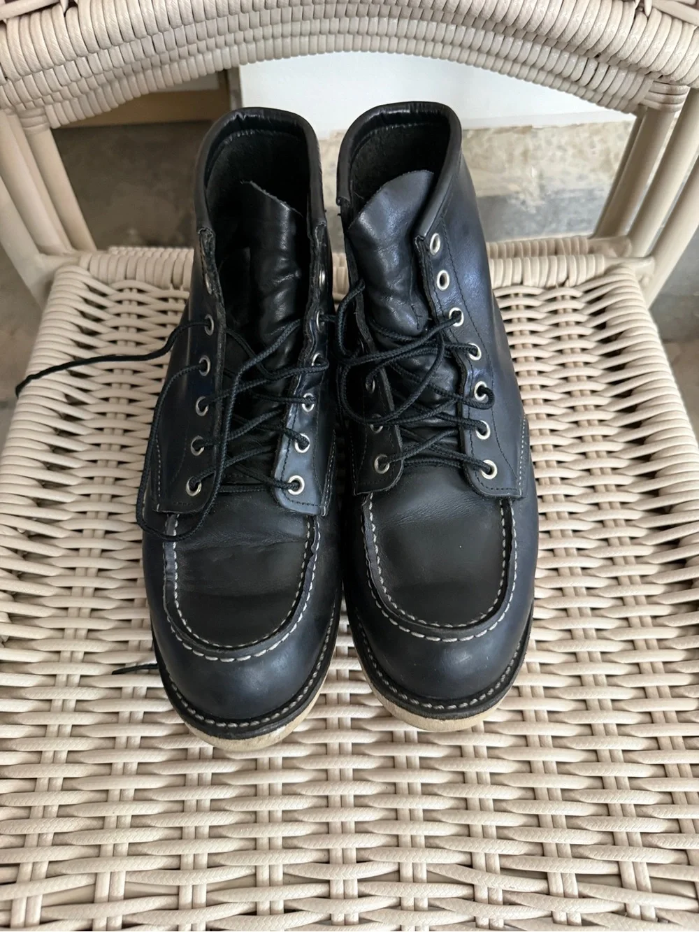 Red Wing 8849 Classic Moc Black Prairie Boots 9D